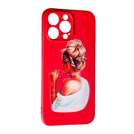 Силікон Case Art для Apple iPhone 14 Pro Max Girl