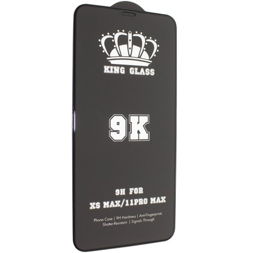 Захисне скло 9K/9D+ GOOD QUALITY APPLE IPHONE XS MAX | 11 PRO MAX ЧОРНИЙ
