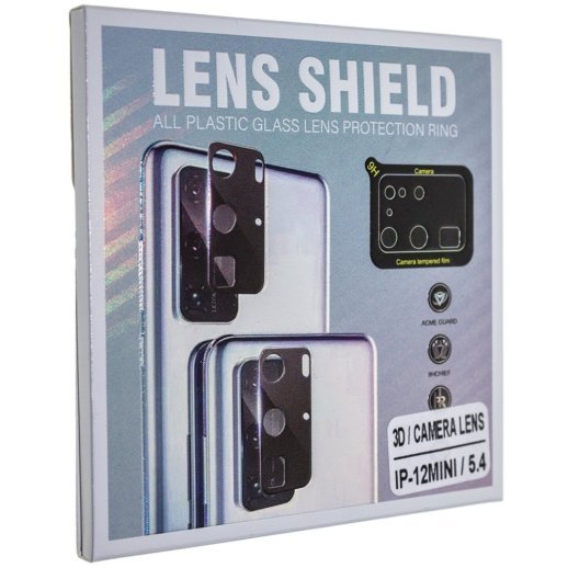 Захисне скло для камери 3D LENS SHIELD APPLE IPHONE 12 mini 5,4" чорний