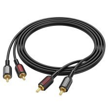 Кабель BOROFONE BL13 з 2 роз'єми RCA на 2 роз'єми RCA (аудио кабель)