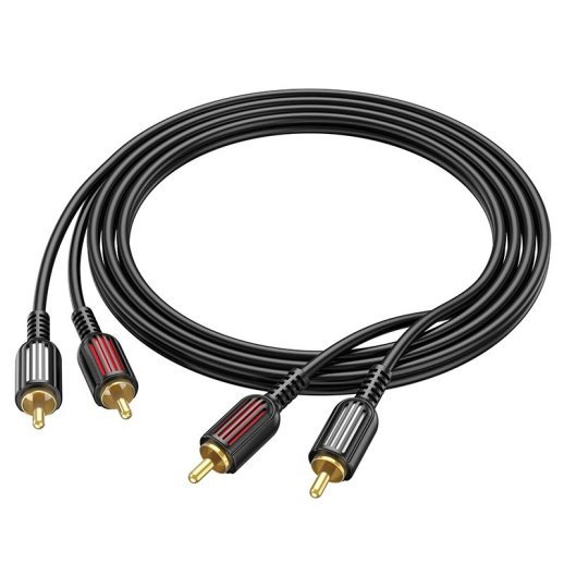 Кабель BOROFONE BL13 з 2 роз'єми RCA на 2 роз'єми RCA (аудио кабель)