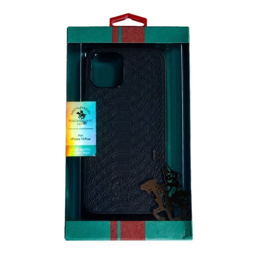 Накладка Santa Barbara Snake для Apple iPhone 15 Plus Black