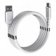 Кабель USB SUPERCALLA USB - Type-C 10 магнітів БІЛИЙ