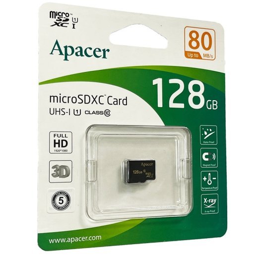 Карта пам'яті micro 128Gb Apacer SDHC (UHS-1) class 10