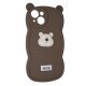 Силікон Hello Bear для Apple iPhone 14 Brown