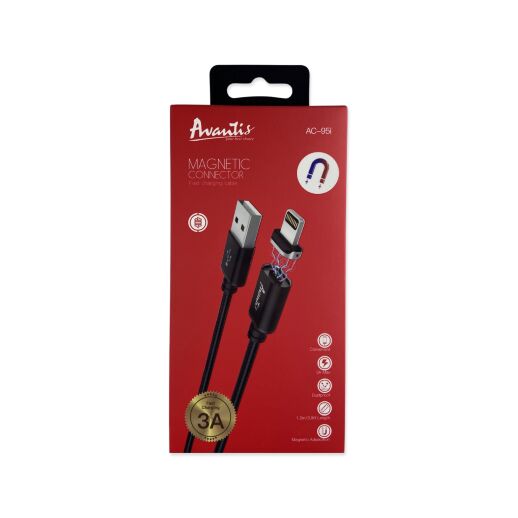 USB Cable Avantis AC-95i MagJet Lightning Black