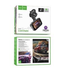 Автомобільний відеореєстратор HOCO DV5 3-дюймовий IPS-екран, iron gray