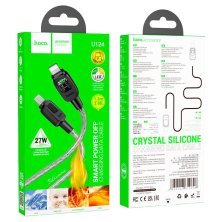 USB-C кабель HOCO U124 Type-C - Lightning, ЧОРНИЙ