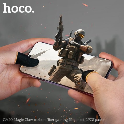 Ігрові напальчники HOCO GA20 Magic Claw carbon fiber, 2 шт.