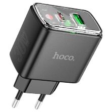 Мережевий зарядний пристрій HOCO CS42A TYPE-C PD 30W + USB QC 3.0, чорний
