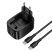 Мережевий зарядний пристрій HOCO CS102A TYPE-C PD 30W / USB QC 3.0 + кабель TYPE-C - TYPE-C, чорний