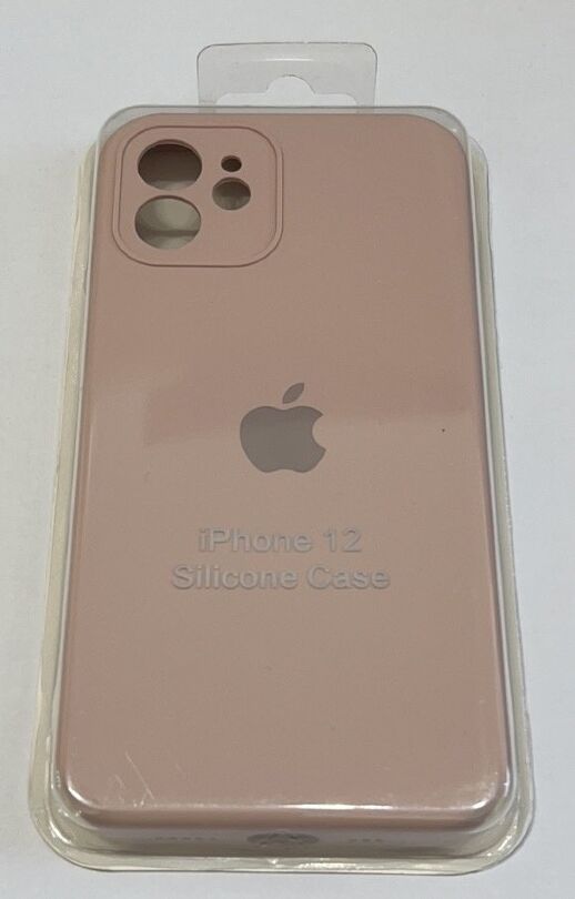 Чохол Silicone Case Copy Apple iPhone 12 Square Pink Sand, 04