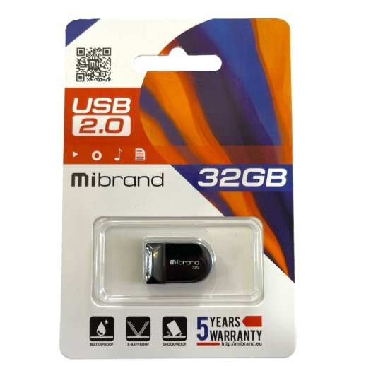 USB флеш 4Gb Wibrand Scorpio 2.0 Black