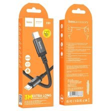 USB-C кабель HOCO X91 60W Type-C - Type-C 3 метри, чорний
