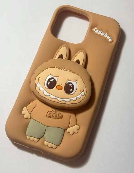 Silicone Labubu Smile Apple iPhone 12/12 Pro Lavender 6