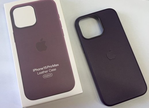 Чехол Leather Case Apple Iphone 15 ProMax  MagSafe Clay