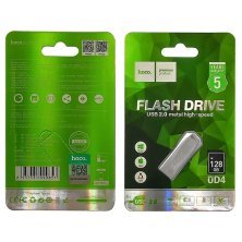 Флеш-память HOCO UD4 (USB2.0/128Gb) (стальной)