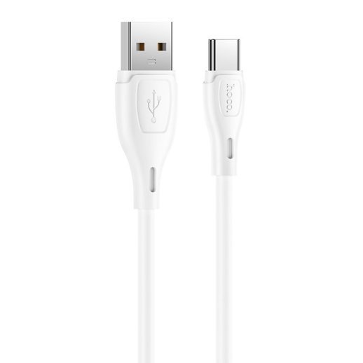 USB кабель HOCO X61 Silicone USB - Type-C 2.4A 1 метр, білий