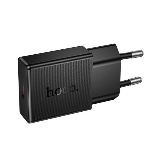 Зарядное устройство HOCO N72 20 Вт PD, один USB-C порт, чёрный