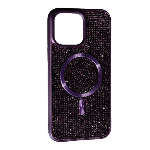 Накладка Diamond Magsafe для Apple iPhone 15 Pro Max Dark Violet