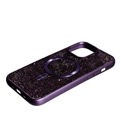 Накладка Diamond Magsafe для Apple iPhone 15 Pro Max Dark Violet