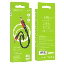 Кабель BOROFONE BL14 AUX jack 3.5 мм - jack 3.5 мм 1МЕТР