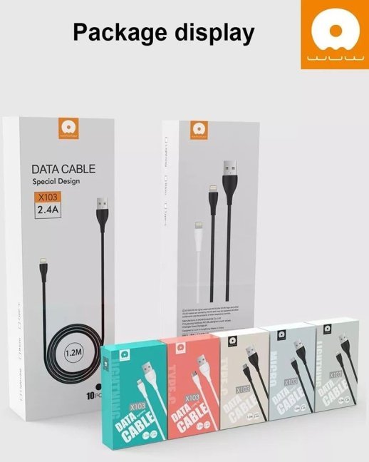 Кабель USB WUW X103 Lightning 2.4A