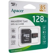 Карта пам'яті micro 128Gb Apacer SDHC (UHS-1) class 10 (adapter SD)