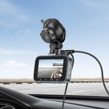 Автомобільний відеореєстратор HOCO DV6 3-дюймовий IPS HD-екран (з камерою заднього виду), iron gray