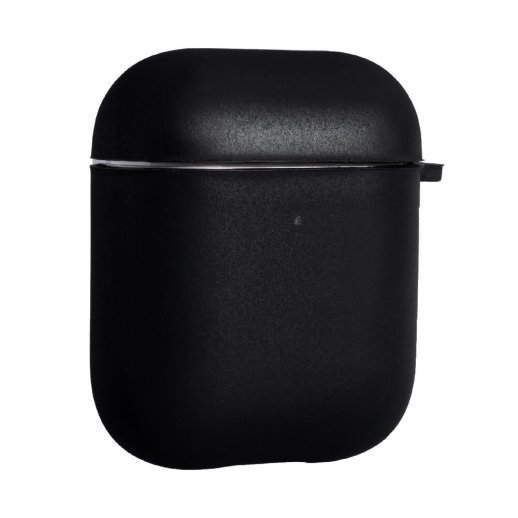 Чехол Silicone Case for Air Pods (with fibra) для AirPods 1 / 2 Black