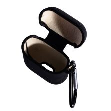 Чехол Silicone Case for Air Pods (with fibra) для AirPods 1 / 2 Black