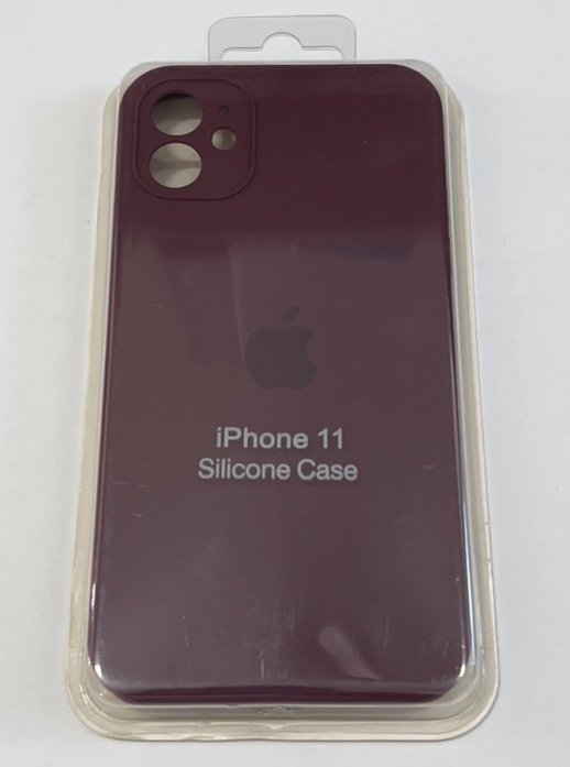 Чохол Silicone Case Copy Apple iPhone 11 Square Marsala 23