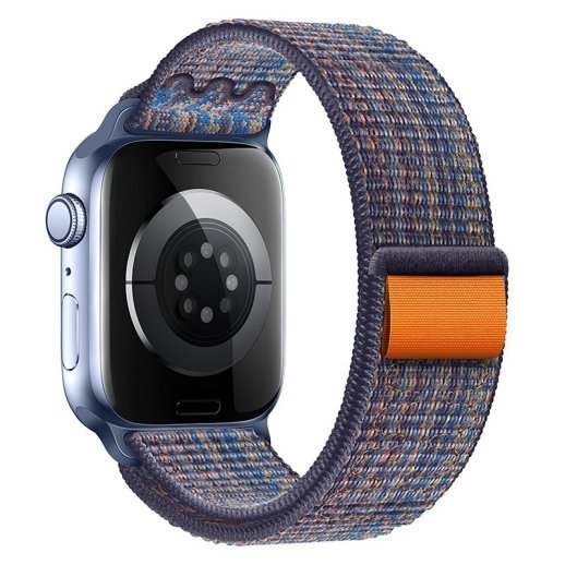 Ремінець Hoco WA25 для Apple Watch 42мм | 44мм | 45мм | 49мм, dynamic royal blue with orange