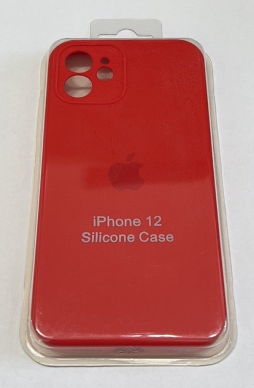 Чохол Silicone Case Copy Apple iPhone 12 Square Red, 12