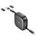 USB-C кабель HOCO U140 3в1 Type-C to Type-C с переходниками с Type-C на MicroUSB, Lightning, USB, 60W, 0.95 метра, чёрный