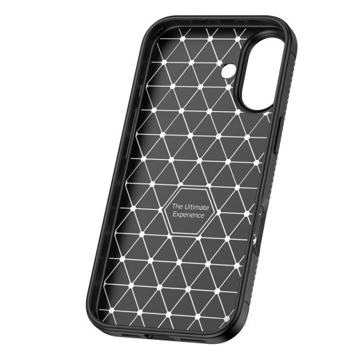 Силіконовий чохолНакладка Carbon для Apple iPhone 17 Black