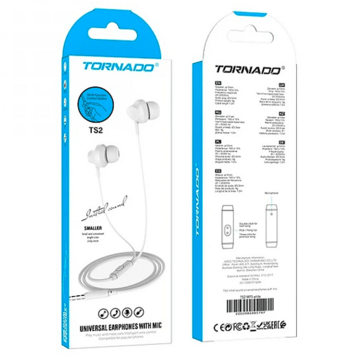 Наушники TORNADO TS2 White