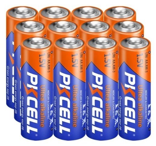 Батарейка AA лужна PKCELL LR6 1.5V, 4 штуки