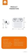 Бездротові навушники WUW R183 TWS Wireless earbuds БІЛИЙ (40)