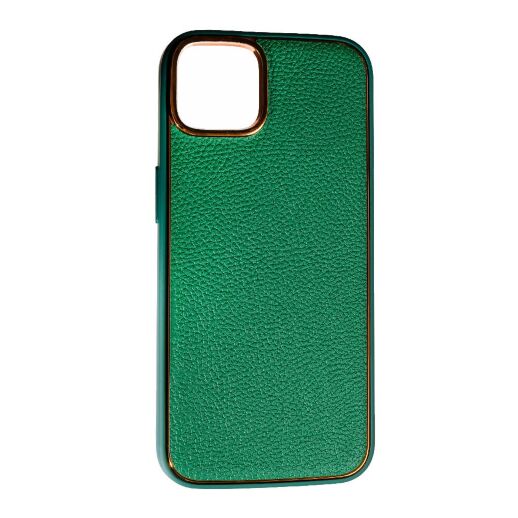 Накладка Leather New для Apple iPhone 14 Plus Green