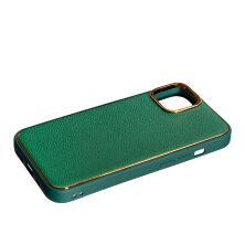 Накладка Leather New для Apple iPhone 14 Plus Green