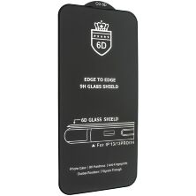 Захисне скло 6D для APPLE iPhone 14 6,1" ЧОРНИЙ