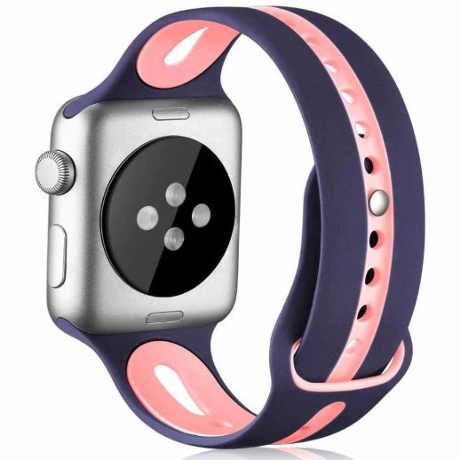 Ремінець силіконовий LINE 2 COLORS для APPLE WATCH 42 | 44 | 45 мм SMALL SIZE