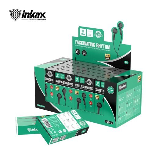 Навушники дротові до телефону INKAX AE-01 3.5mm