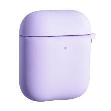 Чехол Silicone Case for Air Pods (with fibra) для AirPods 1 / 2 Purple