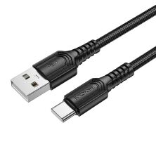 USB кабель BOROFONE BX116 USB - Type-C Certain, 3A, 1 метр, чорний