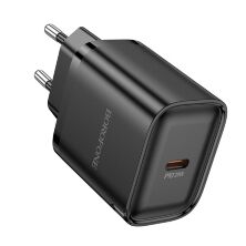 Мережевий зарядний пристрій BOROFONE BA84A TYPE-C PD 30W, чорний