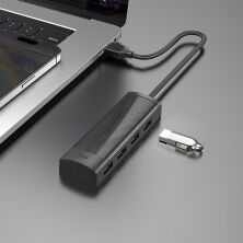 USB HUB HOCO HB41 4в1 Easy safety (4 порти USB 2.0), 20см