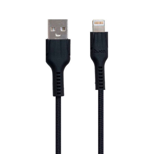 USB кабель HOCO U31 USB - Lightning 1м ЧОРНИЙ