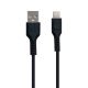 USB кабель HOCO U31 USB - Lightning 1м ЧОРНИЙ